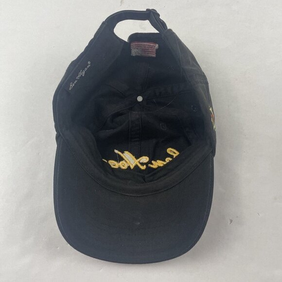 Ben Hogan Golf Hat Men’s Strapback Black Yellow Embroidered Cotton Canvas - Picture 8 of 9